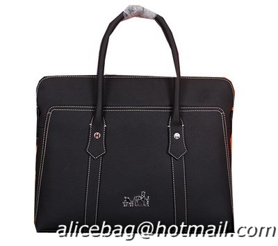 Hermes Briefcase Original Calf Leather HM98321 Black