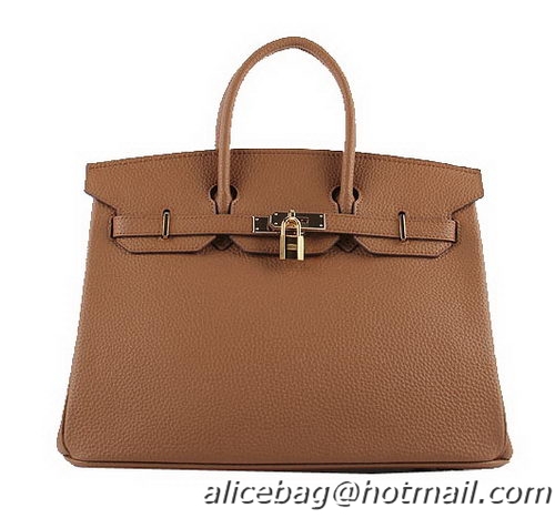 Hermes Birkin 35CM Tote Bags Wheat Grainy Leather H-35 Gold