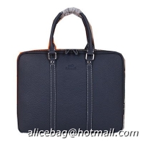 Hermes Briefcase Original Calf Leather HM086 Royal