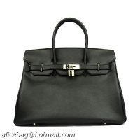 Hermes Birkin 35CM Tote Bag Black Smooth Leather H6089 Gold