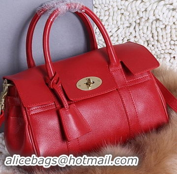 Mulberry Bayswater Small Tote Bag Natural Leather 5988S Red