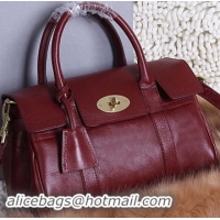 Mulberry Bayswater Small Tote Bag Natural Leather 5988S Burgundy