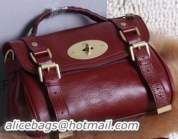 Mulberry Small Alexa Bayswater Bags Calfskin Leather 7539S Burgundy