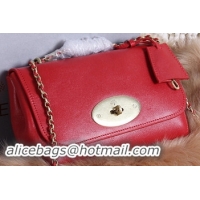 Mulberry Lily Small Grain Leather Evening Bag 7779S Red