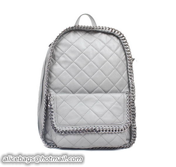 Stella McCartney Falabella PVC Fold Over Backpack 879 Grey