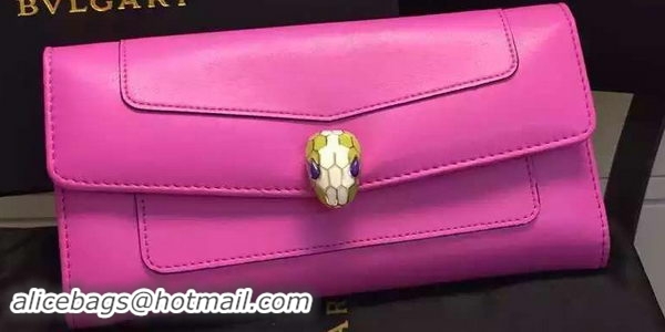 BVLGARI Wallet Pochette in Calf Leather BG0122 Rose