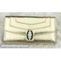 BVLGARI Wallet Pochette in Calf Leather BG1243 Gold