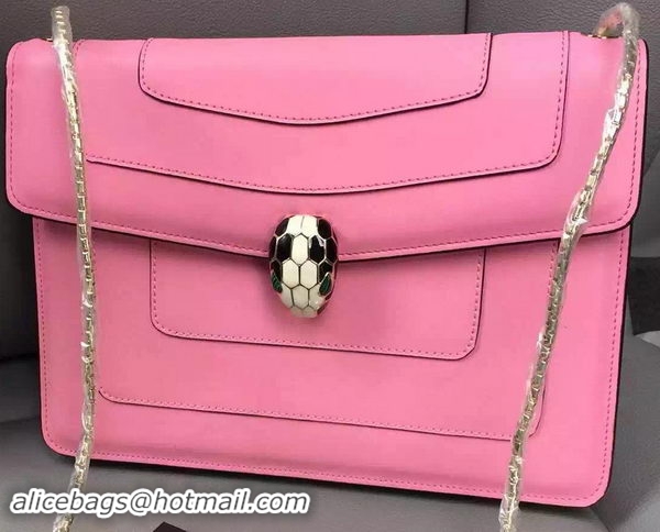 BVLGARI Shoulder Bag Calfskin Leather BG90072 Pink