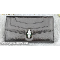 BVLGARI Wallet Pochette in Calf Leather BG1243 Silver