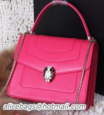 BVLGARI Serpenti Forever Bag Original Leather BG8977 Rose