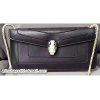 BVLGARI Shoulder Bag Calfskin Leather BG90071 Black