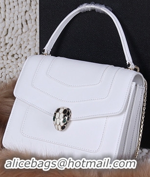 BVLGARI Serpenti Forever Bag Original Leather BG8977 White