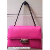 BVLGARI Flap Shoulder Bag Original Leather BG5978 Rose