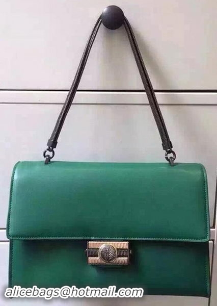 BVLGARI Flap Shoulder Bag Original Leather BG5978 Green