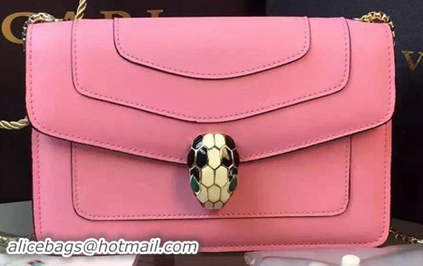 BVLGARI Small Shoulder Bag Calfskin Leather BG5573 Pink