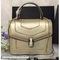 BVLGARI Serpenti Forever Bag Original Leather BG48042 Gold