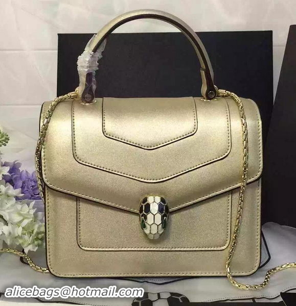 BVLGARI Serpenti Forever Bag Original Leather BG48042 Gold