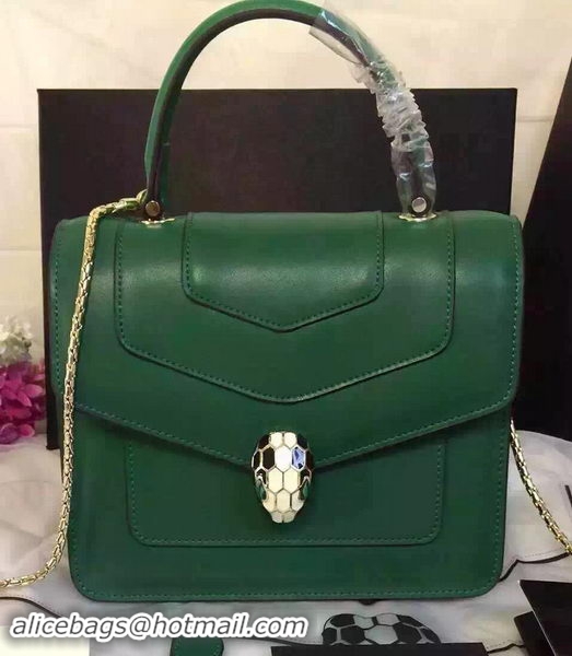 BVLGARI Serpenti Forever Bag Original Leather BG48042 Green