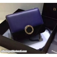 BVLGARI Flap Shoulder Bag Original Leather BG30960 Royal