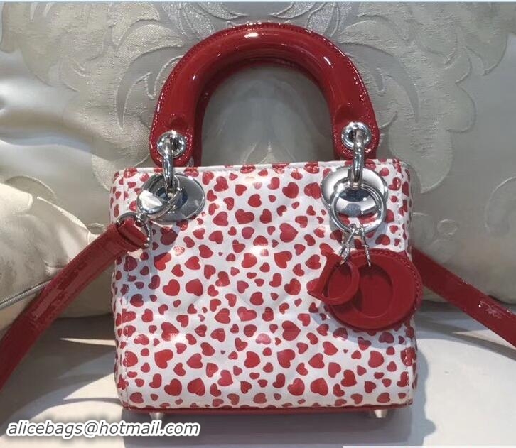 Perfect Dior Lady Dior Mini Bag Red Heart 110809 2017