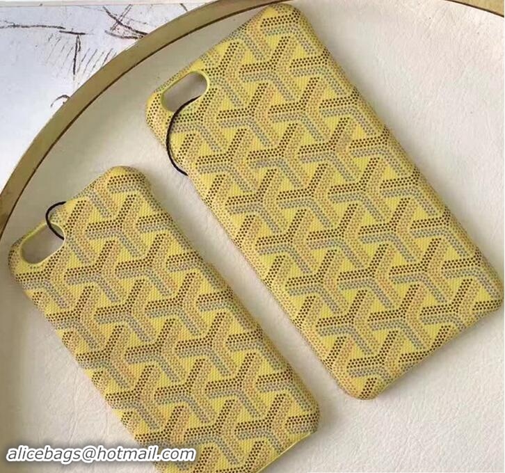 Low Price Goyard iPhone Cover Case GD890 Yellow