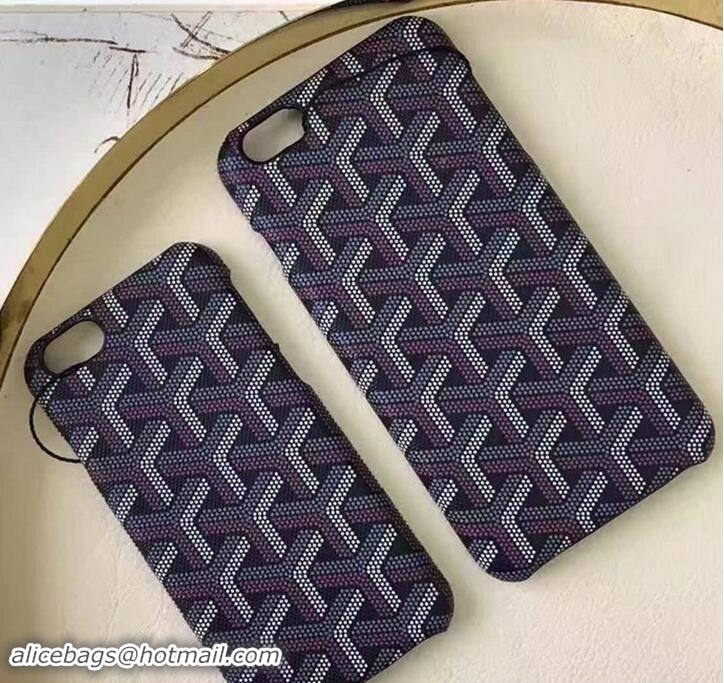 Most Popular Goyard iPhone Cover Case GD890 Black/Purple