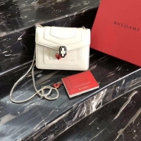 Purchase BVLGARI Forever Serpenti In Love Shoulder Bag Calfskin Leather BG90031 Offwhite