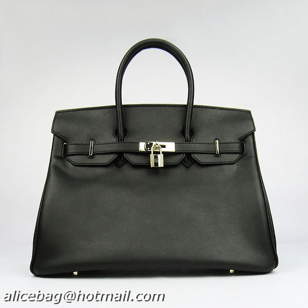 Hermes Birkin 35CM Box Calf Leather Bag 6089 black