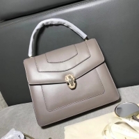 Best Price Bvlgari Original Calfskin Leather tote Bag 3782 grey