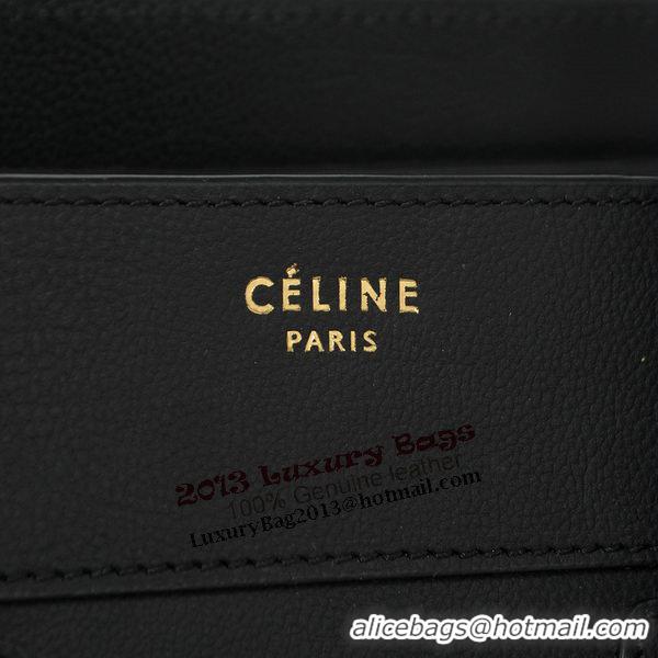 Celine Luggage Mini Boston Tote Bags Original Leather C2290 Black