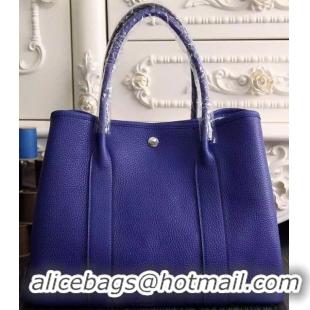 Expensive Hermes Garden Party 36cm 30cm Tote Bag Original Leather A129L Royal