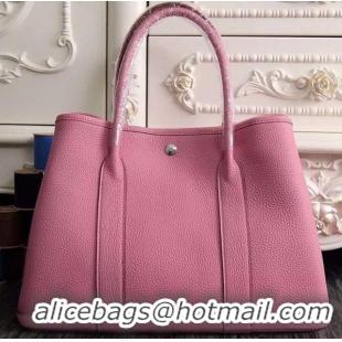 Fashion Luxury Hermes Garden Party 36cm 30cm Tote Bag Original Leather A129L Pink