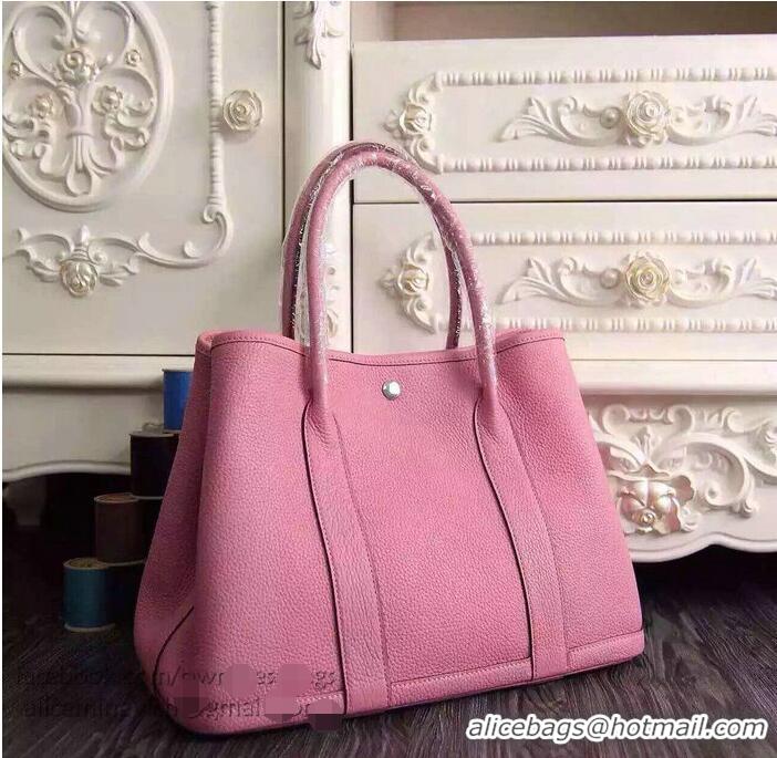 Fashion Luxury Hermes Garden Party 36cm 30cm Tote Bag Original Leather A129L Pink