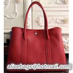 Fashion Hermes Garden Party 36cm 30cm Tote Bag Original Leather A129L Red