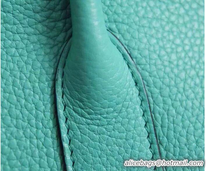 Comfortable Hermes Garden Party 36cm 30cm Tote Bag Original Leather A129L Light Green