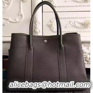 Buy Luxury Hermes Garden Party 36cm 30cm Tote Bag Original Leather A129L Dark Brown