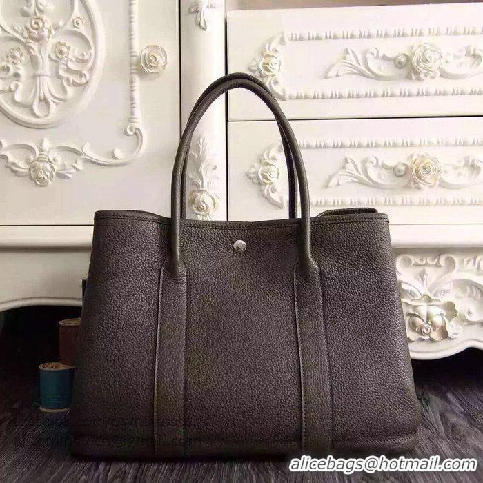 Buy Luxury Hermes Garden Party 36cm 30cm Tote Bag Original Leather A129L Dark Brown