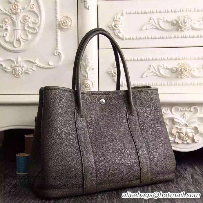 Buy Luxury Hermes Garden Party 36cm 30cm Tote Bag Original Leather A129L Dark Brown