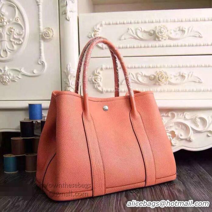 Good Quality Hermes Garden Party 36cm 30cm Tote Bag Original Leather A129L Light Pink