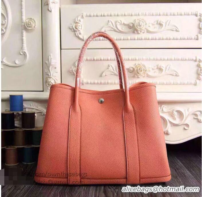 Good Quality Hermes Garden Party 36cm 30cm Tote Bag Original Leather A129L Light Pink