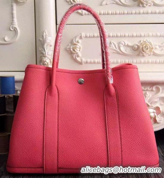 Perfect Hermes Garden Party 36cm 30cm Tote Bag Original Leather A129L Light Red