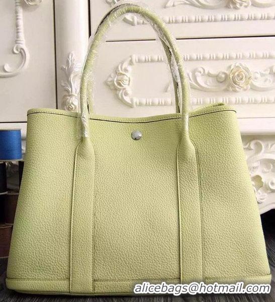 Discount Fashion Hermes Garden Party 36cm 30cm Tote Bag Original Leather A129L Light Yellow