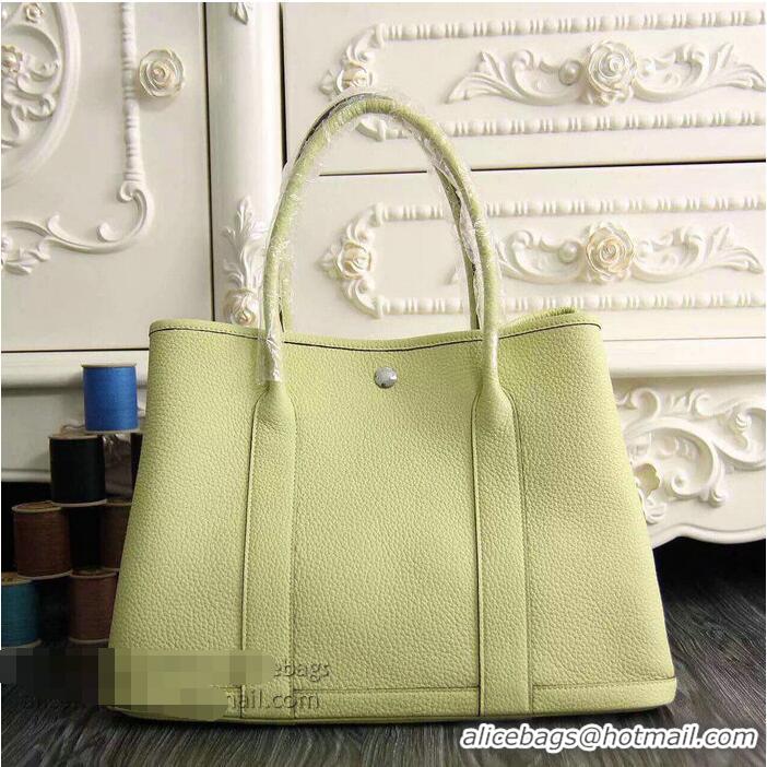 Discount Fashion Hermes Garden Party 36cm 30cm Tote Bag Original Leather A129L Light Yellow