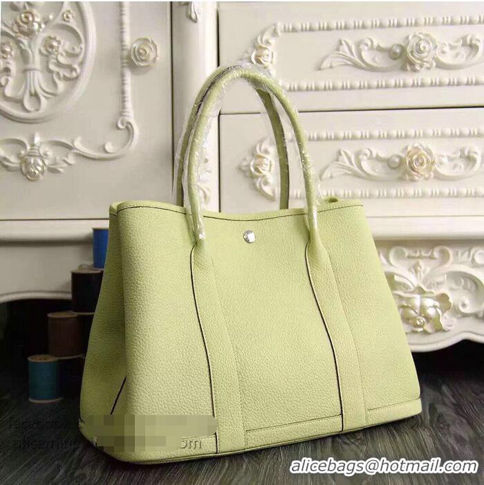 Discount Fashion Hermes Garden Party 36cm 30cm Tote Bag Original Leather A129L Light Yellow