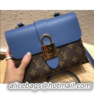 Shop Cheap Louis Vuitton Monogram Canvas and Leather Locky BB Bag M44321 Bleu Jean 2019