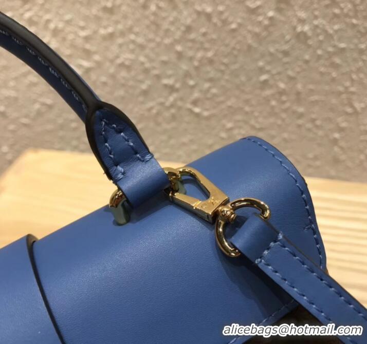 Shop Cheap Louis Vuitton Monogram Canvas and Leather Locky BB Bag M44321 Bleu Jean 2019