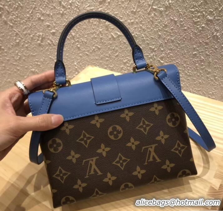 Shop Cheap Louis Vuitton Monogram Canvas and Leather Locky BB Bag M44321 Bleu Jean 2019