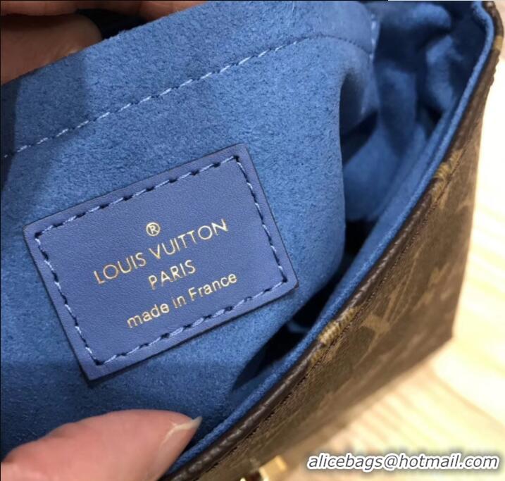 Shop Cheap Louis Vuitton Monogram Canvas and Leather Locky BB Bag M44321 Bleu Jean 2019