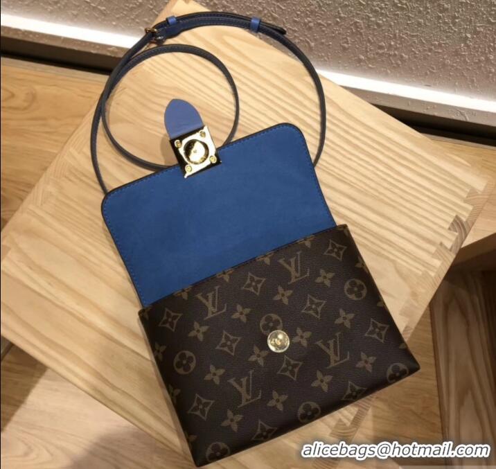 Shop Cheap Louis Vuitton Monogram Canvas and Leather Locky BB Bag M44321 Bleu Jean 2019