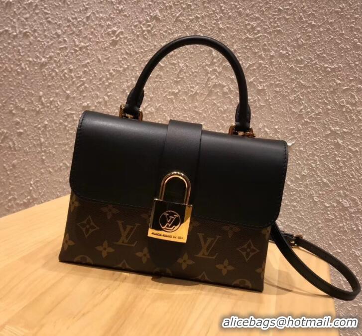 Sophisticated Louis Vuitton Monogram Canvas and Leather Locky BB Bag M44141 Noir 2019